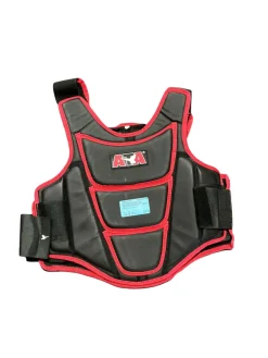 Used Martial Arts Chest Guard Red MD Tall