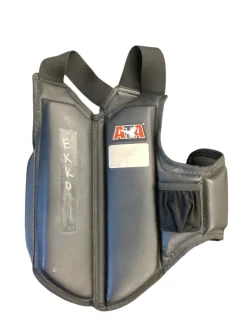 Used Martial Arts Chest Guard Black Youth Medium