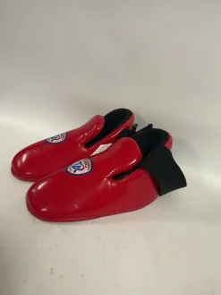 Used Martial Arts Foot Pads Red Youth