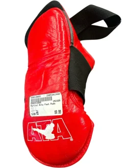 Used Martial Arts Foot Pads Red MD