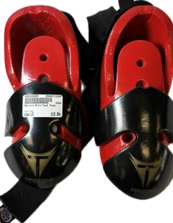 Used Martial Arts Foot Pads Red LG