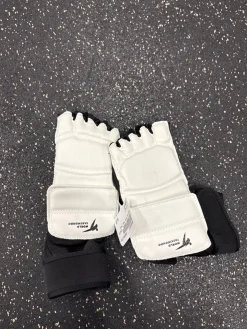 Used Martial Arts Foot Pads White Junior