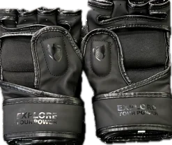 Used Martial Arts Gloves Black S/M