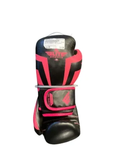 Used Martial Arts Gloves Black And Pink Junior