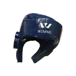 Used Martial Arts Head Gear Navy Blue