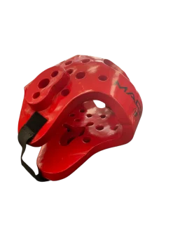Used Martial Arts Head Gear Red