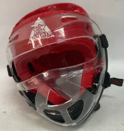 Used Martial Arts Head Gear Red