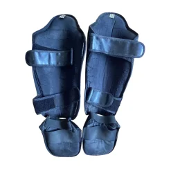Used Martial Arts Shin Pads Black MD