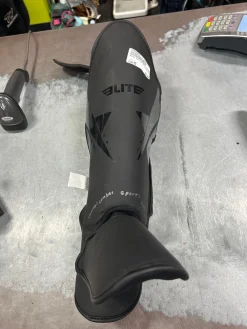Used Martial Arts Shin Pads Black MD