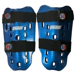 Used Martial Arts Shin Pads Royal Blue SM