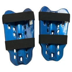 Used Martial Arts Shin Pads Royal Blue SM