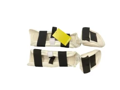 Used Martial Arts Shin Pads White SM