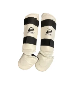 Used Martial Arts Shin Pads White SM