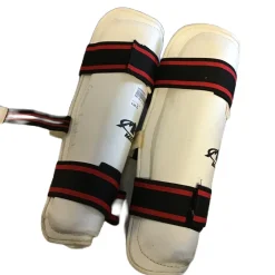 Used Martial Arts Shin Pads White XL