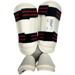 Used Martial Arts Shin Pads White Junior