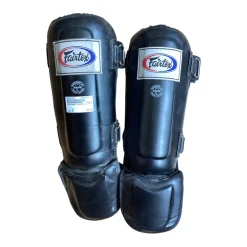 Used Martial Arts Shin Pads Black MD