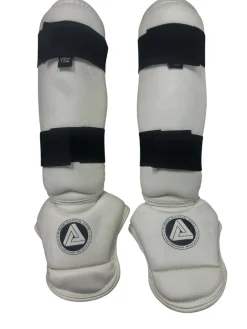 Used Martial Arts Shin Pads White Junior