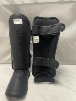 Used Martial Arts Shin Pads Black LG