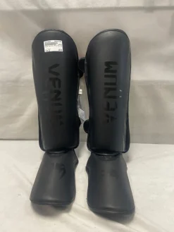 Used Martial Arts Shin Pads Black LG