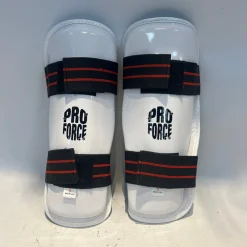 Used Martial Arts Shin Pads White LG