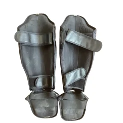 Used Martial Arts Shin Pads Black LG