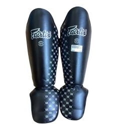 Used Martial Arts Shin Pads Black LG