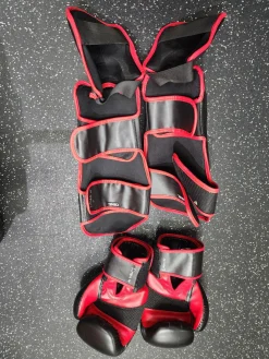 Used Martial Arts Shin Pads Black LG