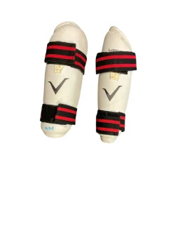 Used Martial Arts Shin Pads White MD