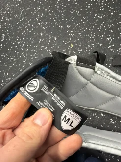 Used Maverik CHARGER Lacrosse Rib Pads Black M/L