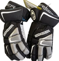Used Maverik CHARGER Lacrosse Gloves Junior Black 10"