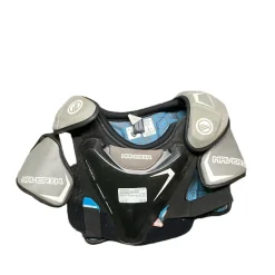 Used Maverik CHARGER Lacrosse Shoulder Pads Grey LG