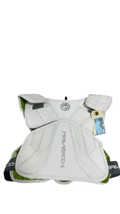 Used Maverik CHARGER Lacrosse Rib Pads White SM