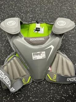 Used Maverik EKG LINER Lacrosse Shoulder Pads Grey LG