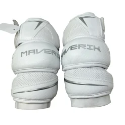 Used Maverik M6 DEMO Lacrosse Arm Pads/Guards White LG