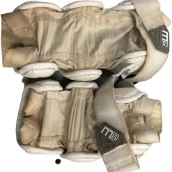 Used Maverik M6 Lacrosse Arm Pads/Guards White MD