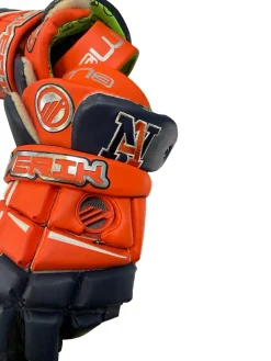 Used Maverik M3 Lacrosse Gloves Mens Orange 13"