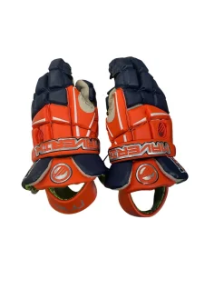 Used Maverik M3 Lacrosse Gloves Mens Orange 13"