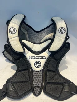 Used Maverik M6 Lacrosse Rib Pads Black LG
