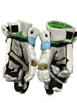 Used Maverik M3 LEGIT LACROSSE GLOVES Lacrosse Gloves Mens White LG