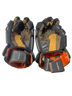 Used Maverik MAVERIK ROME GLOVES Lacrosse Gloves Mens Black And Orange 13"