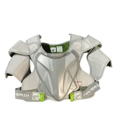 Used Maverik MX EKG Lacrosse Shoulder Pads Grey MD