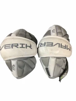 Used Maverik MX Lacrosse Arm Pads/Guards Grey MD