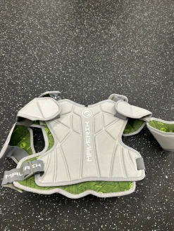 Used Maverik MX Lacrosse Shoulder Pads Grey MD