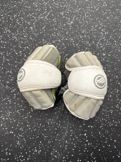Used Maverik MX Lacrosse Arm Pads/Guards White MD