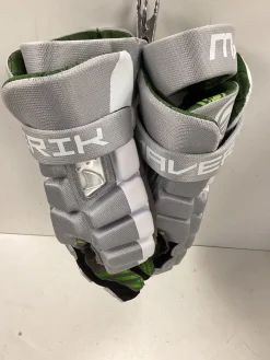 Used Maverik MX Lacrosse Gloves Mens Grey 13