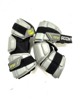 Used Maverik MX Lacrosse Arm Pads/Guards Grey SM