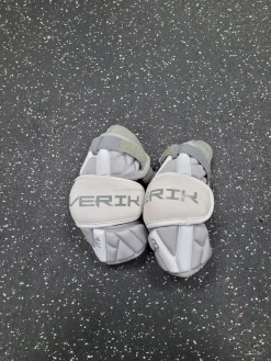 Used Maverik MX Lacrosse Arm Pads/Guards Grey MD