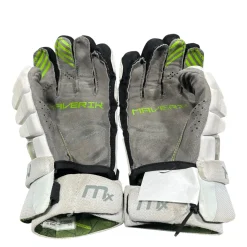 Used Maverik MX Lacrosse Gloves Mens White 13"