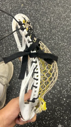 Used Maverik OPTIK 3 STRUNG Mens Lacrosse Head White