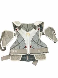 Used Maverik ROME RX3 Lacrosse Shoulder Pads White MD